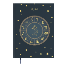 Щоденник недатов. поліграфічний ZODIAK, A5, темно-бірюзовий, 336 стор