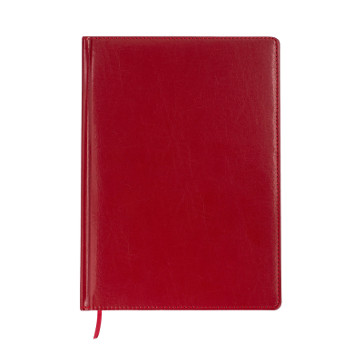 Щоденник недат. BRAVO, L2U, А4, червоний, штуч.шкіра/поролон, 336 стор