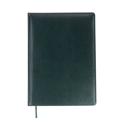 Щоденник недат. BRAVO, L2U, А4, зелений, штуч.шкіра/поролон, 336 стор.