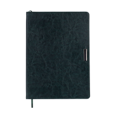 Щоденник недат. SALERNO, L2U, А4, зелений, штучна шкіра, 336 стор.