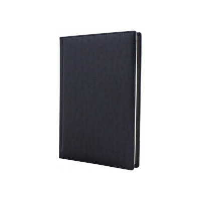 Щоденник недатований, А5, OSTRICH, синій, кремовий блок - O25414-02 Cabinet