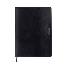 Щоденник недат. SALERNO, L2U, А4, чорний, штучна шкіра, 336 стор.
