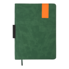 Щоденник недатований VERONA, A5, зелений, штучна шкіра/поролон