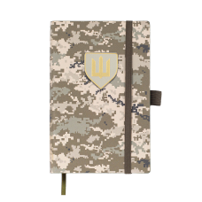 Щоденник недат. MILITARY, A6, світло-зелений, штуч.шкіра, 336 стор