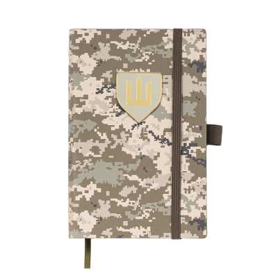 Щоденник недат. MILITARY, A6, світло-зелений, штуч. шкіра, 336 стор.