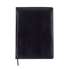 Щоденник недат. BRAVO, L2U, A4, чорний, штуч.шкіра/поролон, 336 стор