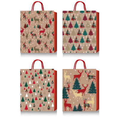 Пакет паперовий подарунковий, М:26х32х10см, тиснення фольгою  BM.2000163