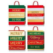 Paper gift bag, L:31x42x12cm, foil stamping BM.2000175