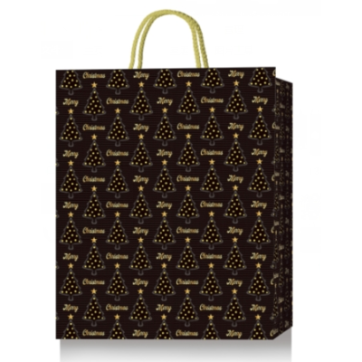 Пакет паперовий подарунковий, М:26х32х10см, тиснення фольгою і конгревне тиснення  BM.2000154