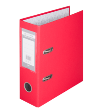 Папка-регистратор односторонняя LUX. JOBMAX. А5. ширина торца 70/75 мм (внутр./внешн.), красная