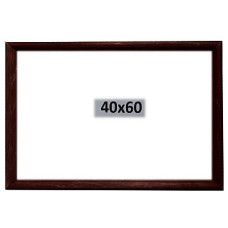 Рамка для фото 40х60 темно-коричневая (пластик)