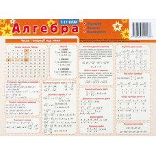 Картонка-підказка Алгебра 40*15 см Зірка 66438 (9789663141138) (286294)