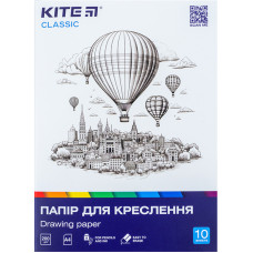 Папір для креслення, А4, 10 аркушів, 200 г/м2, Classic