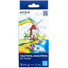 Пастель масляная, 12 цветов Kite Classic