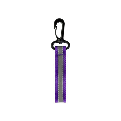 Брелок светоотражающий фиолетовый на пластиковом карабине - MX62305 Maxi