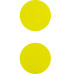 Набір значків світловідбиваючих, жовті - K23-107-2