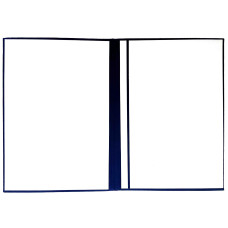 Папка на подпись внутри - картон белый, синяя