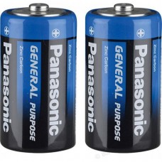 Батарейка Panasonic GENERAL PURPOSE R20 ZINK-CARBON box (2/24/288)