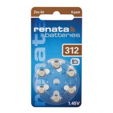 Батарейка RENATA ZA 312 (6/60/300)
