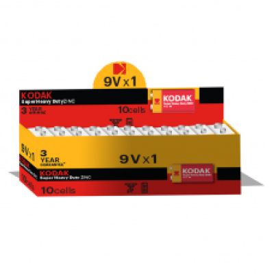 Батарейка KODAK EXTRA HEAVY DUTY 6F22 box (10)