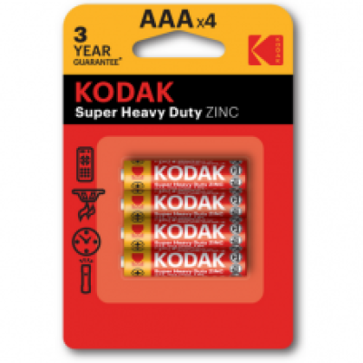 Батарейка KODAK EXTRA HEAVY DUTY R3 bl (4/48/240) - 5023