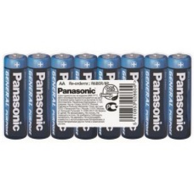 Батарейка Panasonic GENERAL PURPOSE R6 ZINK-CARBON box (8/48/240)