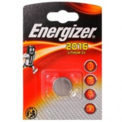 Батарейка ENERGIZER Lithium CR 2016 PIP1 (1/10/140)