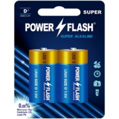 Батарейка Power Flash LR20 bl (2/12/192) - 7247 Panasonic
