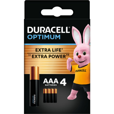 Duracell OPTIMUM AAA Бат. Алкалінові CEE GEN3