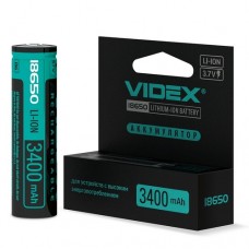 Акумулятор Videx 18650 3400mAh захист bl (1/20/160)