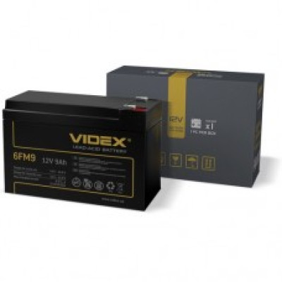 Акумулятор Videx свинцево-кислотний 6FM9 12V/9Ah (1/10) - 8460