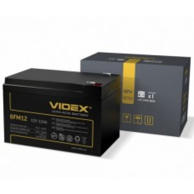 Акумулятор Videx свинцево-кислотний 6FM12 12V/12Ah (1/8) - 8457