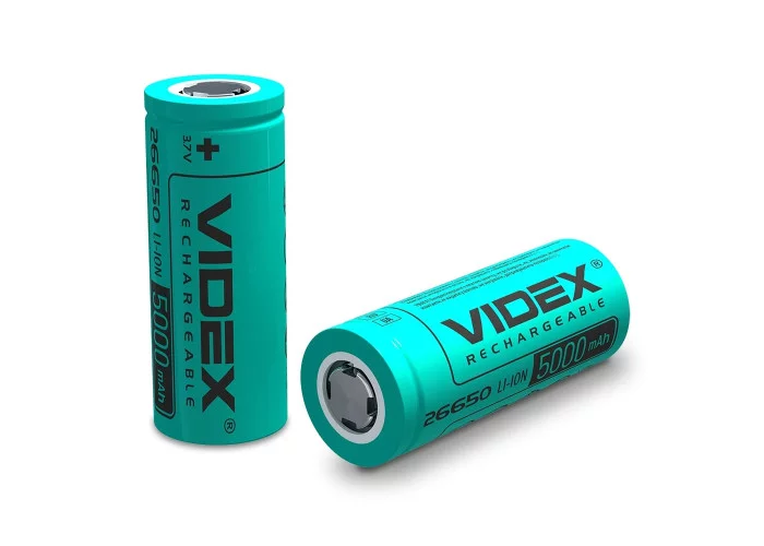 Акумулятор Videx 26650 5000mAh box (1/25/300)