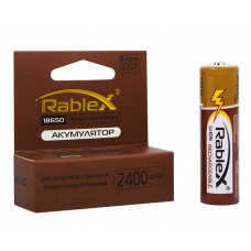 Акумулятор Rablex 18650 Li-lon 2400 mAh (1/40/400)