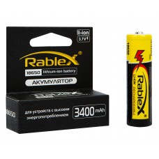Акумулятор Rablex 18650 Li-lon 3400 mAh (1/40/400)