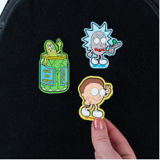 Набір бейджів на липучці Kite Rick and Morty RM24-3012, 3 шт.