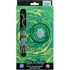 Набір бейдж на липучці та підвіска Kite Rick and Morty RM24-3010, 2 шт.