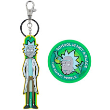 Набір бейдж на липучці та підвіска Kite Rick and Morty RM24-3010, 2 шт.