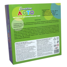 Настільна гра Strateg Лото Сімейне з дерев'яними барильцями російською мовою (344)