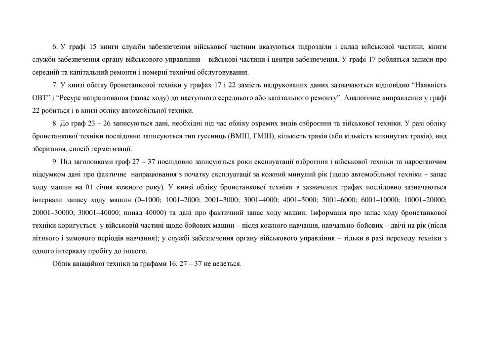 Книга обліку озброєння військової техніки та іншого військового майна за номерами і технічним станом, додаток 48, А4, 100арк, тверда палітурка