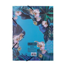 Папка на гумці В5, EXOTIC, блакитний