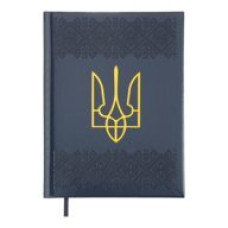 Ежедневник датир. 2025 HERALDRY, A5, кобальтовый, иск.кожа/поролон
