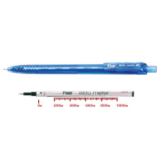 Ручка шариковая Flair 1311 BL Writometer RT синяя 73744 12шт/уп