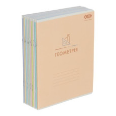 Набір зошитів учнівських загальних, 10 штук, 8 предметів, PASTEL, 48арк.