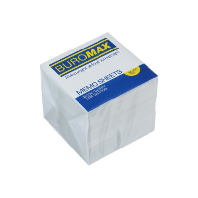 Блок білого паперу для нотаток 90х90х90мм., не скл. - BM.2219 Buromax