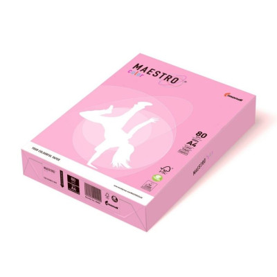 Папір кольоровий А4 80 г/м 500 арк.  Maestro Color Pastell PI25 Pink рожевий - 12981 MONDI