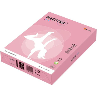 Папір кольоровий  А4 160 г/м 250 арк.  Maestro Color Pastell PI25 Pink рожевий - 14852 MONDI