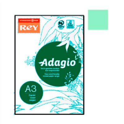 Бумага REY Adagio А3 80г/м2 (500л) 81зеленый ** - 633016 Adagio