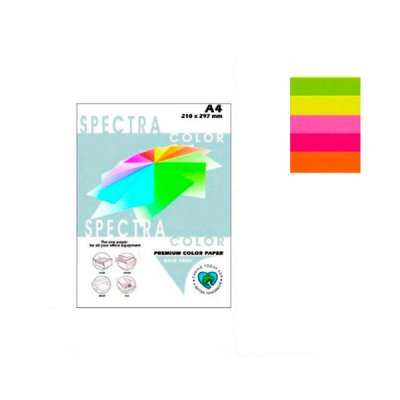 Папір Sinar spectra А4 75 г/м2 (5х20 100 л) веселка неон ** - 623885 Sinar