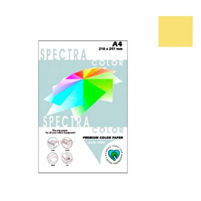 Папір Sinar spectra А4 160 г/м2 (100 л) 160-жовтий ** - 624889 Sinar
